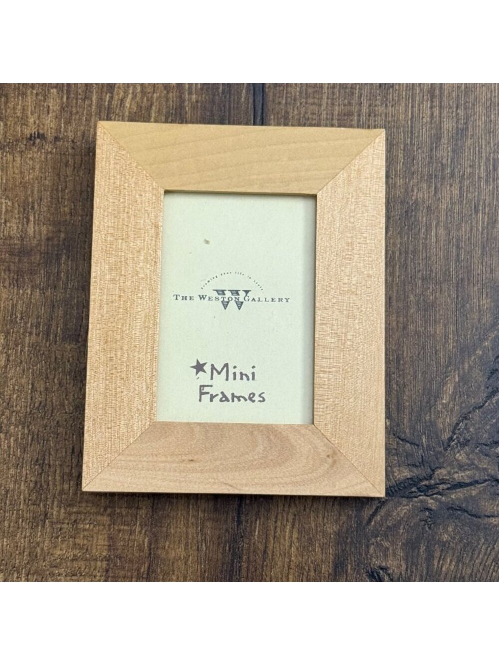 Weston Gallery Mini Frame Light Wood 2" x 3"